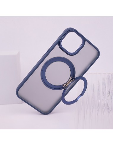 Coque Secure Spinning Mag pour iPhone 14 Bleu Marine