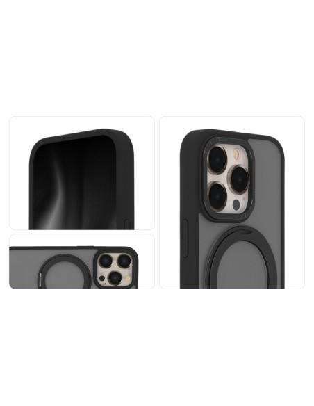 Coque Secure Spinning Mag pour iPhone 13 Noir