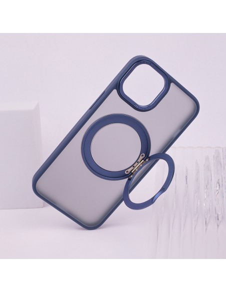 Coque Secure Spinning Mag pour iPhone 15 Pro Bleu Marine