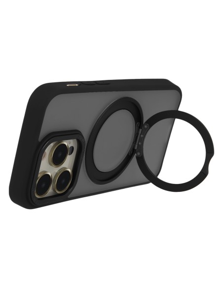 Coque Secure Spinning Mag pour iPhone 14 Pro Noir