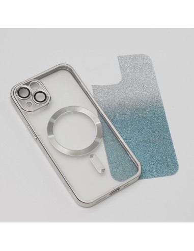 Coque SparkleFlex Mag pour iPhone 11 Bleu Argenté