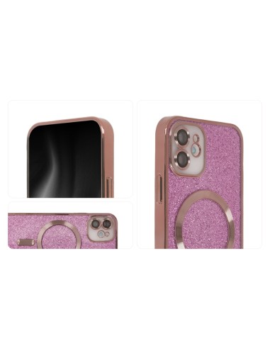 Coque SparkleFlex Mag pour iPhone 15 Pro Rose