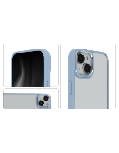 Coque Satin Elegant Matt pour Apple iPhone 12 / 12 Pro Bleu