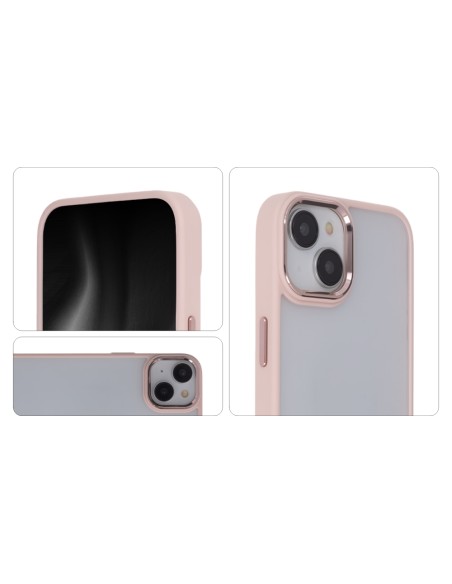 Coque Satin Elegant Matt pour Apple iPhone 12 / 12 Pro Rose