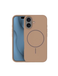 Coque Silicone Thin Magsafe pour iPhone 16 Plus en Marron