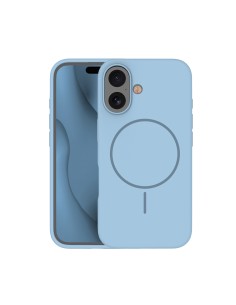 Coque Silicone Thin Magsafe pour iPhone 16 Plus Bleu
