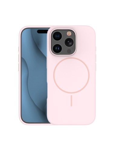 Coque Silicone Thin Magsafe pour iPhone 15 Pro Max en Rose