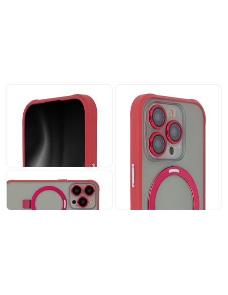 Coque Ring Secure Magsafe pour iPhone 15 Rouge