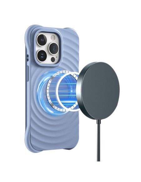 Coque Circle Mag pour iPhone 16 Plus Bleu