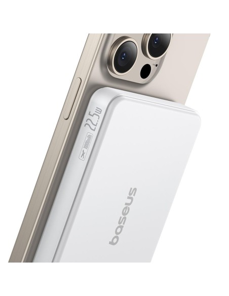 Batterie externe Power Bank Baseus Airpow Qi2 10000mAh 22.5W Blanc