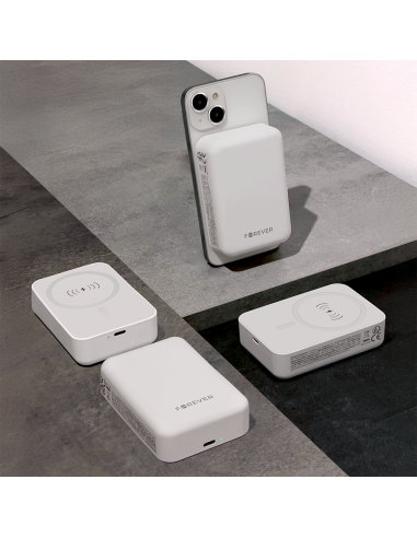 Batterie externe Power Bank sans fil MATB-400 10000mAh 20W Blanc