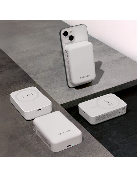 Batterie externe Power Bank sans fil MATB-400 10000mAh 20W Blanc