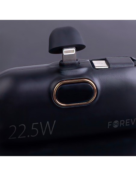Batterie externe Power Bank Forever mini MTB-100 5000 mAh 22.5W Lightning Noir
