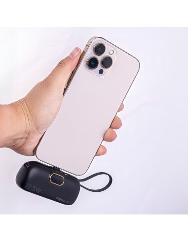 Batterie externe Power Bank Forever mini MTB-100 5000 mAh 22.5W Lightning Noir