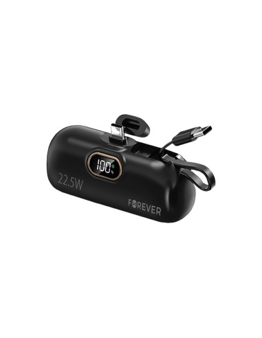 Batterie externe Power Bank Forever mini MTB-100 5000 mAh 22.5W USB-C Noir