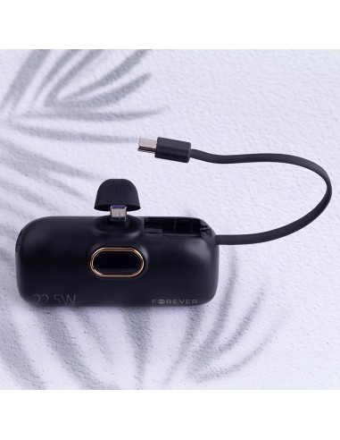 Batterie externe Power Bank Forever mini MTB-100 5000 mAh 22.5W USB-C Noir