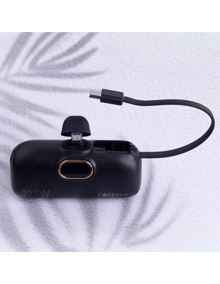 Batterie externe Power Bank Forever mini MTB-100 5000 mAh 22.5W USB-C Noir
