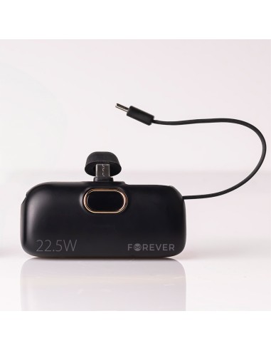 Batterie externe Power Bank Forever mini MTB-100 5000 mAh 22.5W USB-C Noir