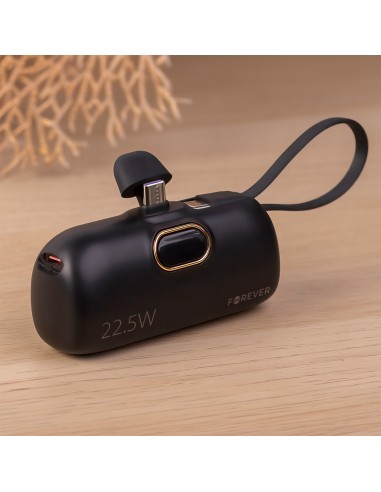 Batterie externe Power Bank Forever mini MTB-100 5000 mAh 22.5W USB-C Noir