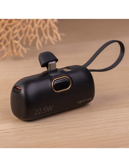 Batterie externe Power Bank Forever mini MTB-100 5000 mAh 22.5W USB-C Noir
