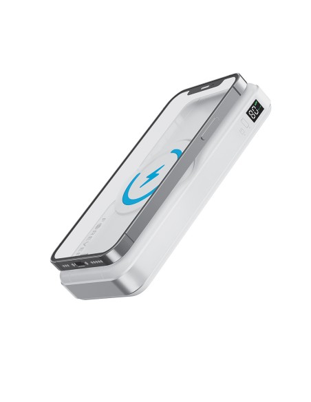 Batterie externe Power Bank Sans fil 3-en-1 MATB-300 10000 mAh Blanc