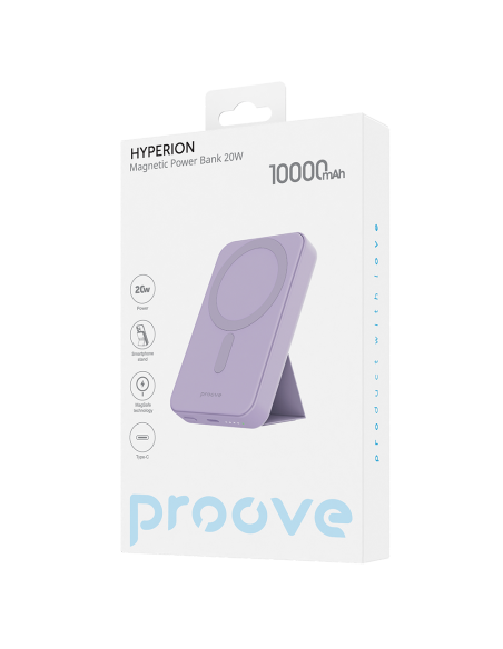 Batterie externe Power Bank Proove Hyperion 10000mAh 20W Violet
