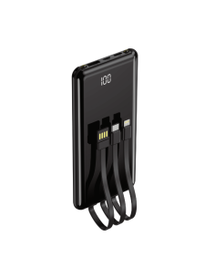 Batterie externe Power Bank Setty PB-WK-101 10000 mAh avec câbles noir