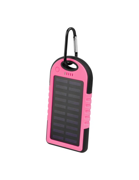 Batterie externe Power Bank Setty Solaire 5000 mAh Rose