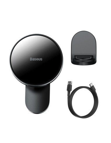 Baseus support voiture Big Energy magnétique noir pour ventilateur
