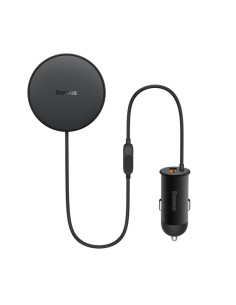 Baseus support voiture CW01 3in1 with wireless charging function 15W and car charger USB-C 25W noir