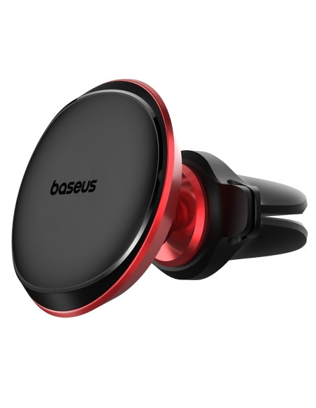 Baseus support voiture magnétique with cable clip red new2 pour ventilateur