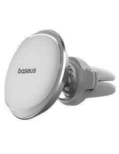 Baseus support voiture magnétique with cable clip argent new2 pour ventilateur