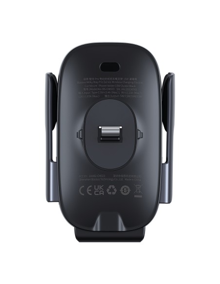 Baseus support voiture Milky Way Pro with wireless charging function 15W noir