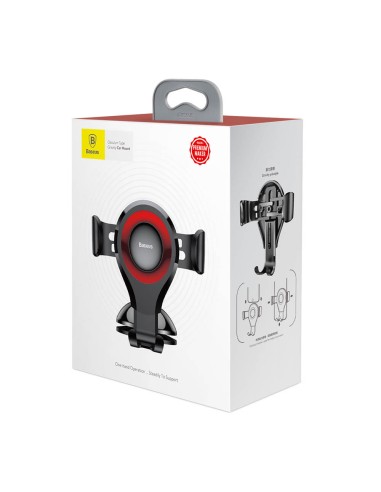 Baseus support voiture Osculum gravity noir-red