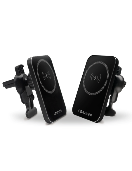 Forever support voiture pour ventilateur MACH-100 magnétique with wireless charging noir 15W