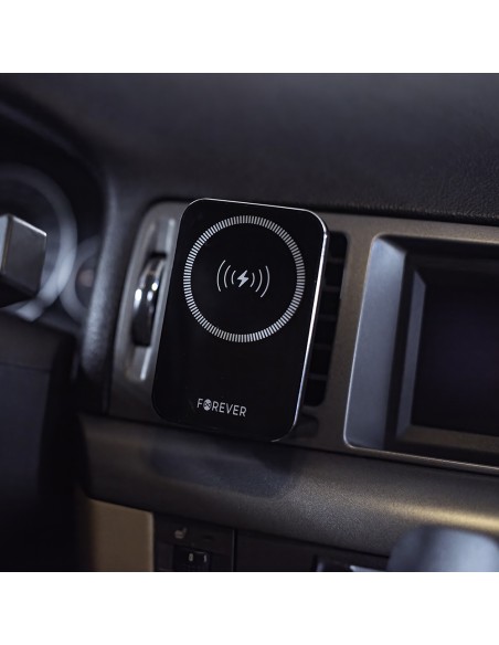 Forever support voiture pour ventilateur MACH-100 magnétique with wireless charging noir 15W