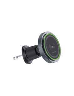 Forever support voiture pour ventilateur MACH-200 magnétique with wireless charging noir 15W