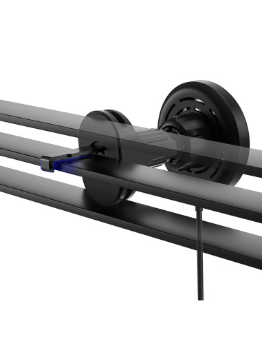 Forever support voiture pour ventilateur MACH-300 magnétique with wireless charging noir Qi2 15W