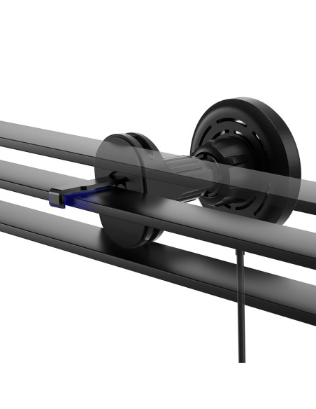 Forever support voiture pour ventilateur MACH-300 magnétique with wireless charging noir Qi2 15W