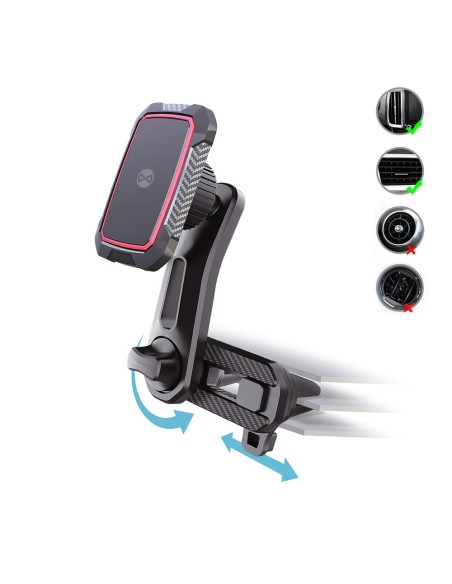 Forever support voiture pour ventilateur MH-250 Multipoint magnétique noir