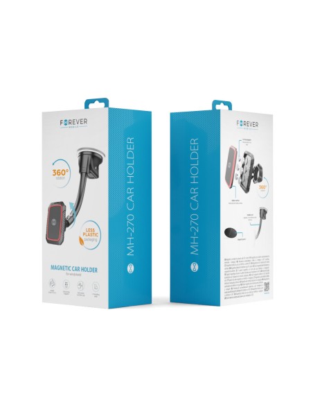 Forever support voiture pour pare-brise MH-270 magnétique noir