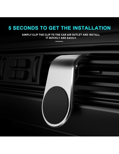 Maxlife support voiture pour ventilateur MXCH-13 magnétique argent