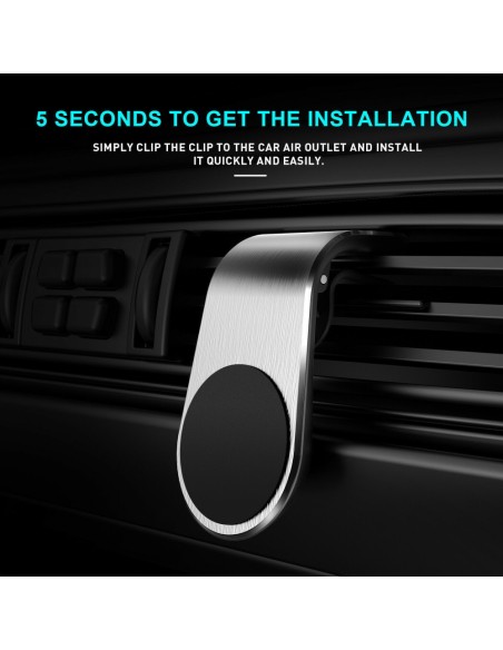 Maxlife support voiture pour ventilateur MXCH-13 magnétique argent