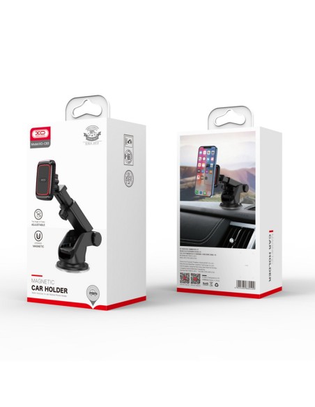 XO support voiture C83 magnet noir with suction cup