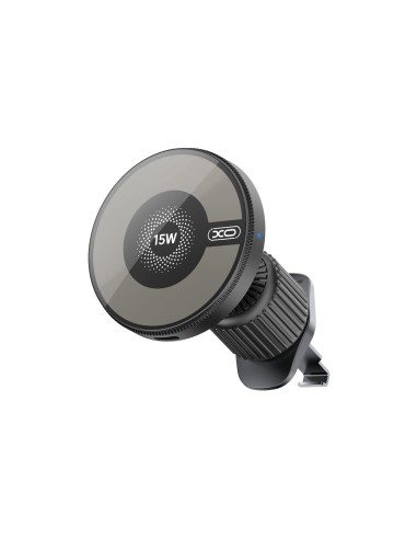 XO support voiture magnétique CX025 with wireless inductive charger 15W noir pour ventilateur