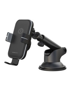XO support voiture WX027 with wireless inductive charger noir 15W with suction cup