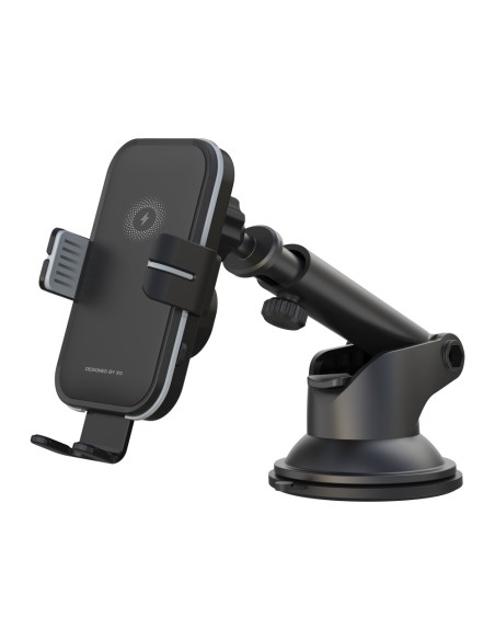 XO support voiture WX027 with wireless inductive charger noir 15W with suction cup