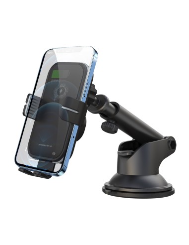 XO support voiture WX027 with wireless inductive charger noir 15W with suction cup