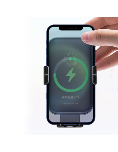 XO support voiture WX027 with wireless inductive charger noir 15W with suction cup