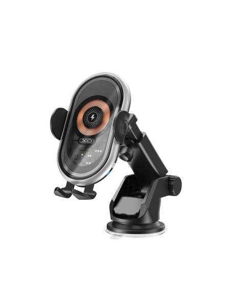 XO support voiture WX038 with wireless inductive charger noir 15W with suction cup